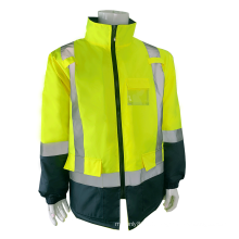 Safety  jacket  high visibility reflective compliance with ANSI standard, high quality winter thickened safety jacket